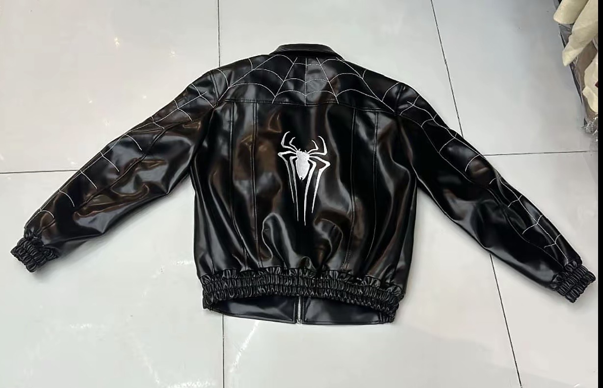 Vastram spider-web leather jacket